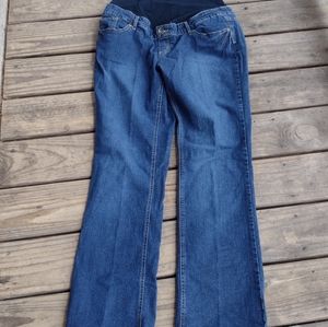 G) Planet Motherhood Maternity Jeans 1X Bootcut Stretch Panel Denim
